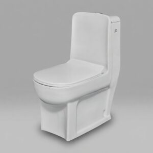 CL-203 One-Piece Ceramic Toilet (660x370x790mm), white & ivory