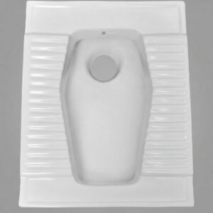 CL-402 Orissa Ceramic Squatting Pan (590x470mm), white & ivory