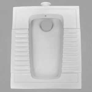 CL-403 Orissa Ceramic Squatting Pan (580x480mm), white & ivory