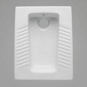 CL-405 Orissa Ceramic Squatting Pan (580x460mm), white & ivory
