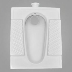 CL-407 Orissa Ceramic Squatting Pan (555x450mm), white & ivory
