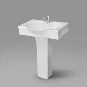 CL-117 Extra Wide Ceramic Pedestal Basin (650x440mm)