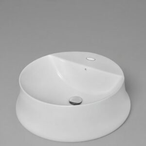 CL-504 Round Ceramic Vanity Basin (530x530mm), white & ivory