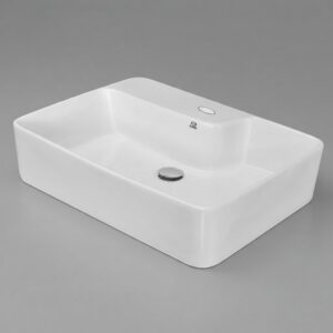 CL-508 Large Rectangular Vanity Basin (615x455mm), white & ivory